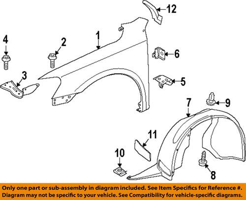 Volkswagen oem 5618059849b9 fender-cover