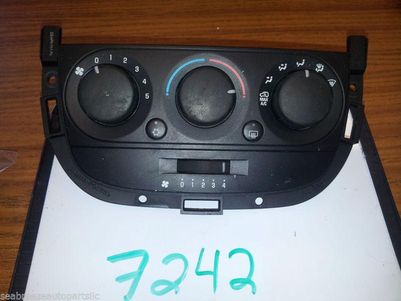 05-07 chevrolet uplander 15882287 climate temperature control unit a/c heat