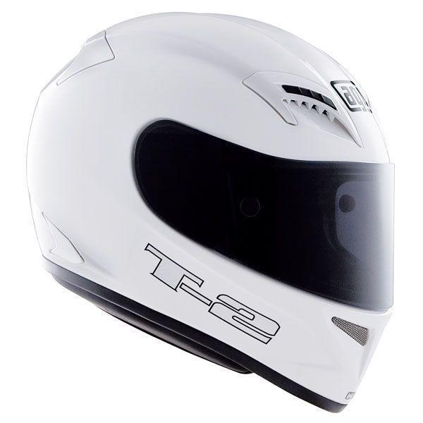 Agv t-2 solid white full face street helmet new xxxl 3x-large