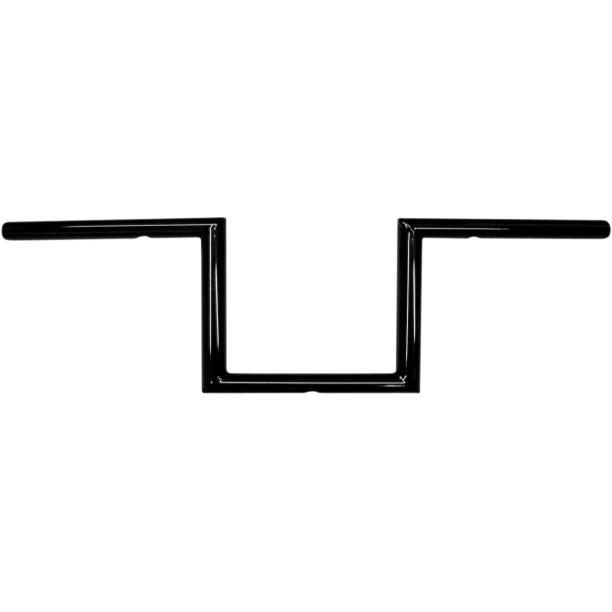 La choppers 1" black old school 6" narrow z-bars handlebars for harley bobber