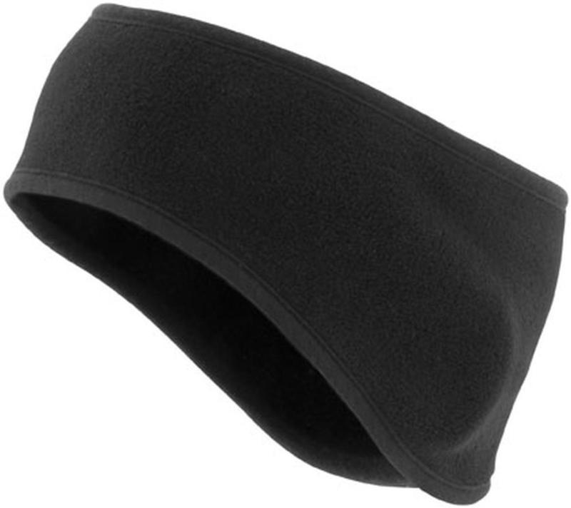 New schampa single layer adult fleece earband, black, osfm