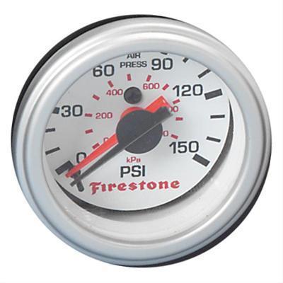 Firestone air pressure gauge analog 2.0" diameter 0-150 psi dual needle each