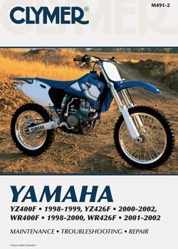 Clymer repair manual yamaha yz400f, yz426f, wr400f & wr426f