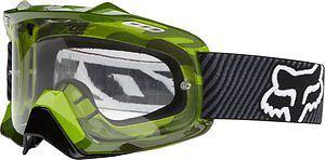 Fox racing airspc 2014 mx/offroad camo goggle green/clear lens