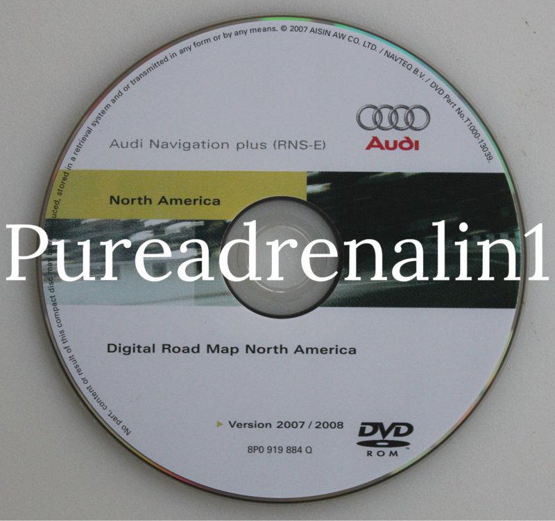 2006 2007 2008 audi a4 s4 avant rs4 navigation road map cd dvd usa canada