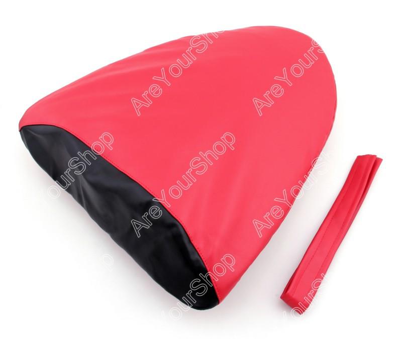 Rear pu leather seat cowl cover pillon kawasaki zx10r 06-07 zx6r 05-06 red