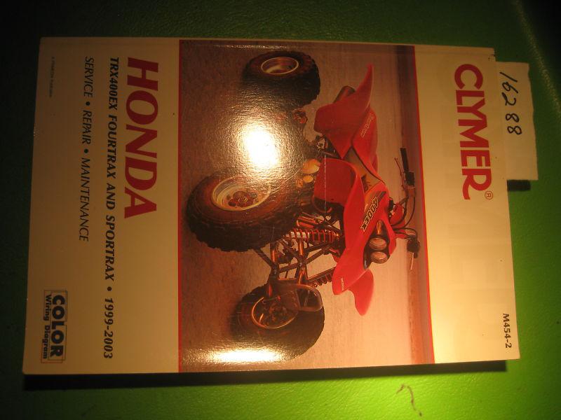 Honda trx400ex 1999-03 clymer  service manual like new  oem # m454-2