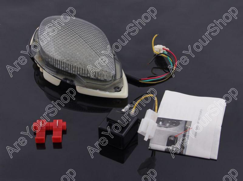 Smoke led taillight integrated turn signals yamaha roadstar 2004-2008