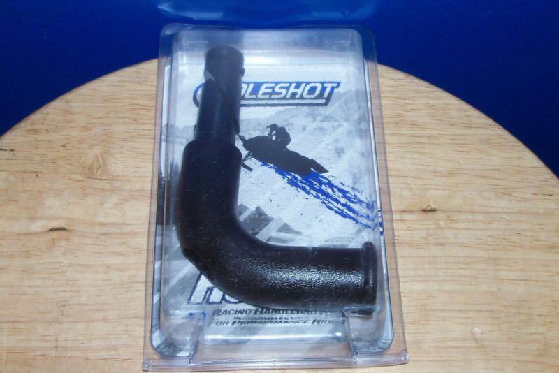 Holeshot 90 degree long ultra  black snowmobile handlebar hook nib