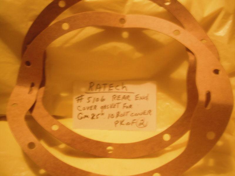  2 ratect # 5106 rear end  cover gasket gm 8 1/2" rear 10 bolt cover