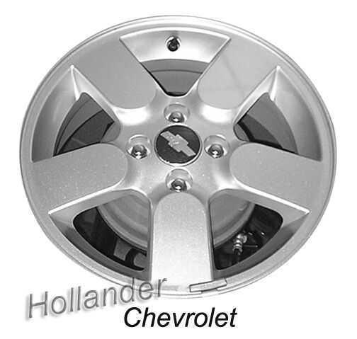 07 08 aveo wheel 15x6 alum 5 single spoke silver opt pw8