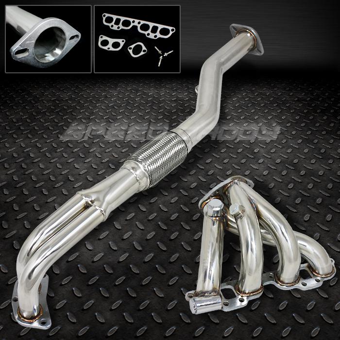 Stainless racing manifold header/exhaust nissan 200sx/nx/sentra/infiniti g20 i4