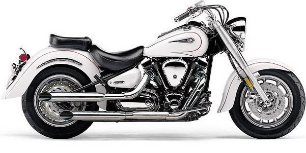 Cobra exhaust slip-on slashcut chrome yamaha road star 1600  1999-2003