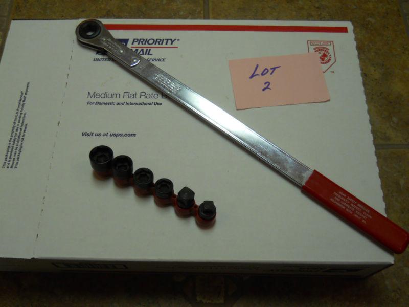 Blue point tools 7 pcs ratcheting serpentine belt tension wrench set ya9350 1