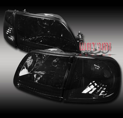 97-03 ford f-150/02 expedition crystal head light+corner signal smoke left+right