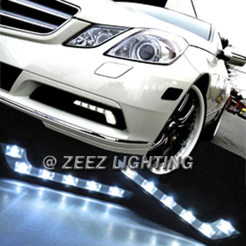 M.benz style led daytime running light drl daylight kit fog day lamp infinitmits