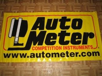 Autometer racing banner  used in nhra,nascar,