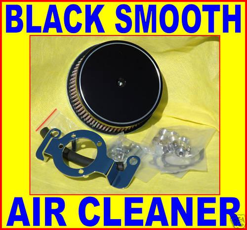 Black air cleaner intake filter breather stage 1 harley big evo & twin cam