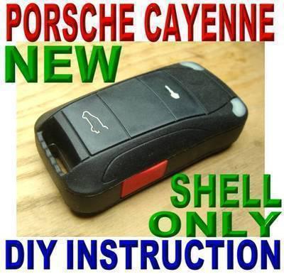 03-05 porsche cayenne flip key case free diy instruction keyless entry remote 2b