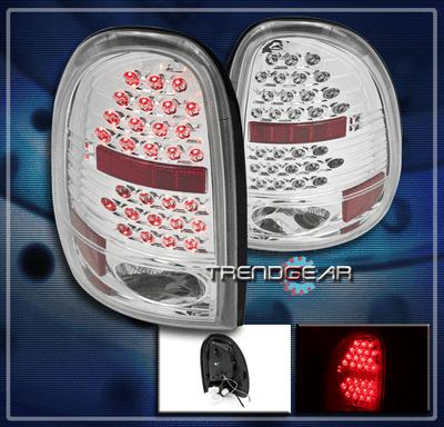 96-00 grand caravan/town country/voyager/98-03 durango led tail light lamp clear