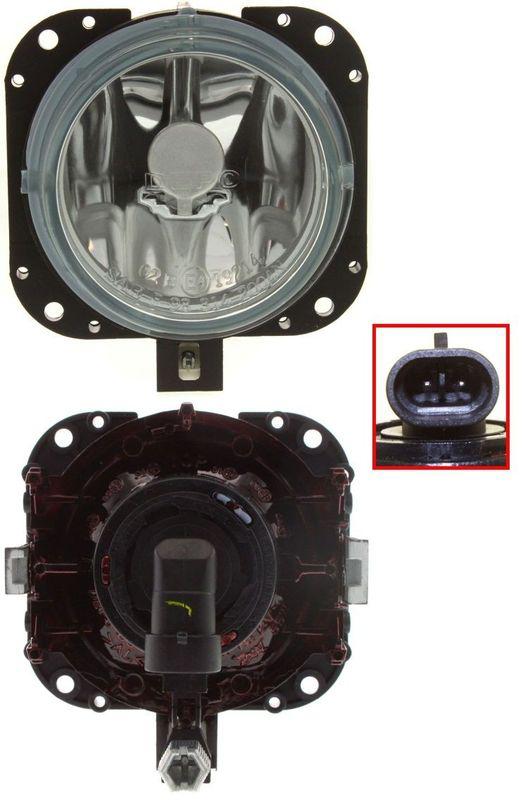 Driving fog light lamp assembly fits driver left or passenger right side