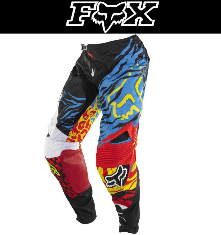 Fox racing 360 forzaken black red sizes 28-38 dirt bike pants motocross mx atv