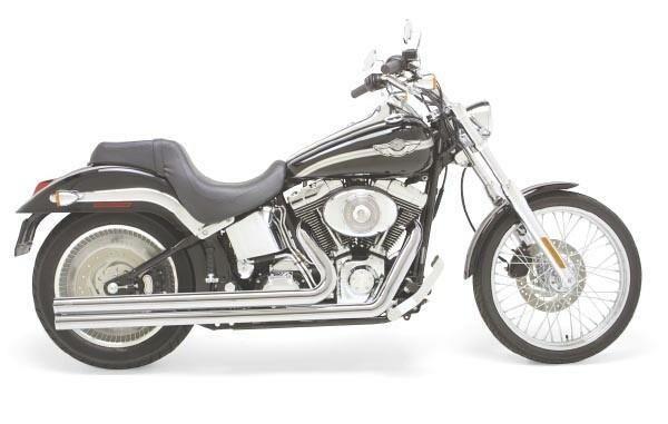 Vance & hines exhaust big shots long for harley softail