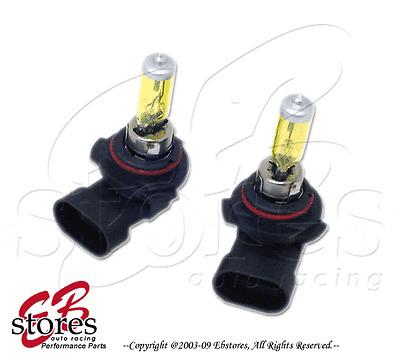 12v 80w 9006 xenon gas hid foglight light bulbs 3000k 2pcs golden yellow 1pair