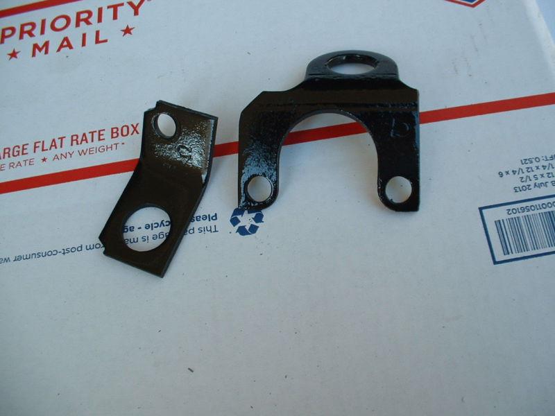  chevy small block  pull / lift brackets  factory original rare horse shoe stamp