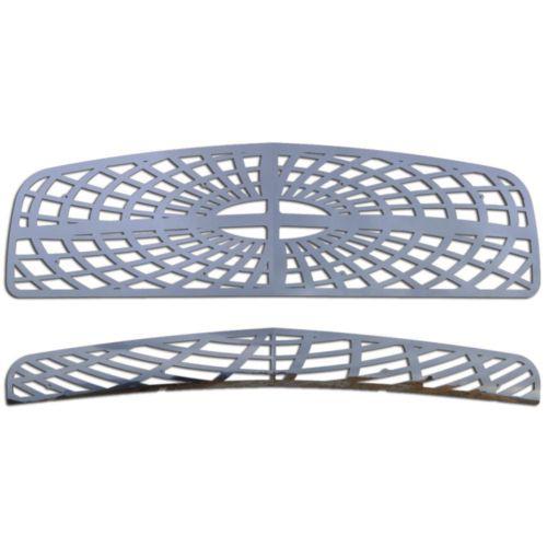 Dodge charger 06-09 stainless spider web front metal grille trim cover insert