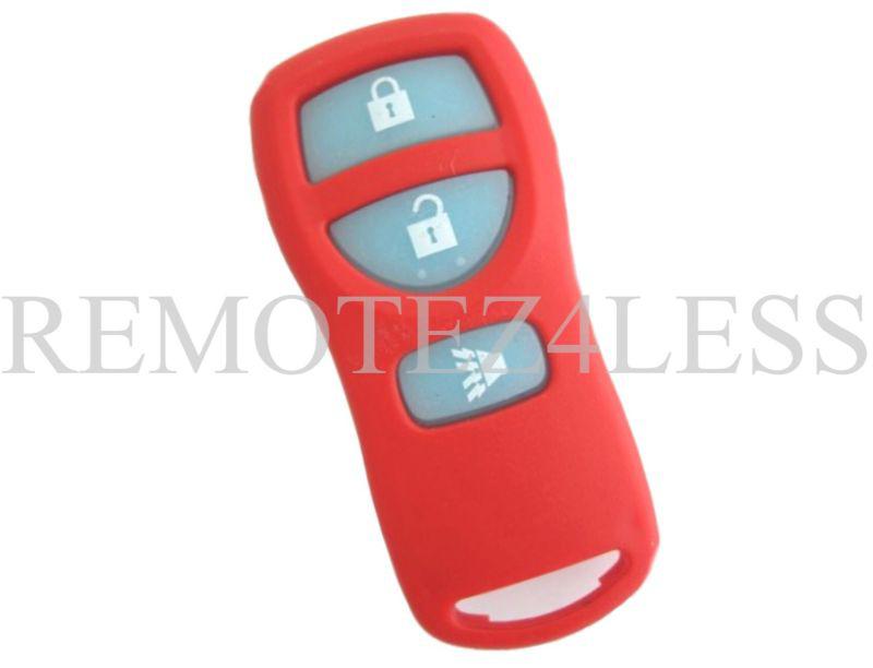 New red glow in the dark nissan infiniti keyless entry remote key fob clicker