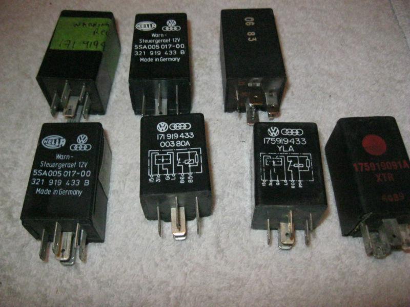 Vw volkswagen audi electrical relays 171 919 433 hella siemens 12v 175 lot of 7