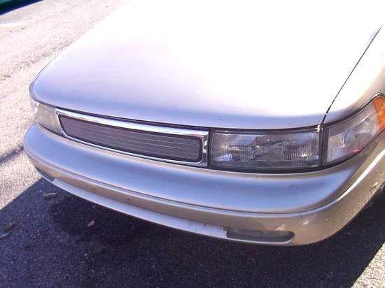 92-94 nissan maxima grill insert  powder coated silver race style grille 