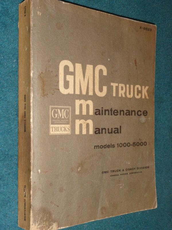 1965 gmc truck shop manual / also used for 1966 / nice original manual!