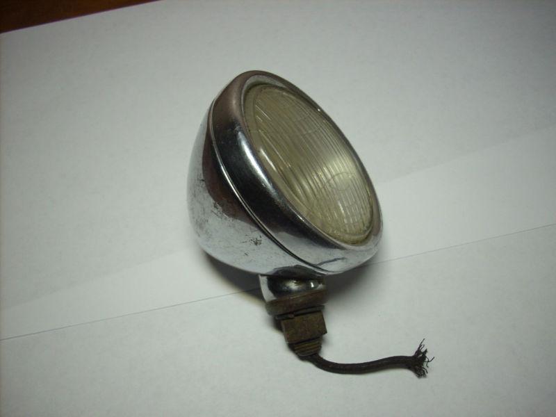 Vintage automobile 3.5" diameter light cm hall lamp co. for hot rod or chopper 