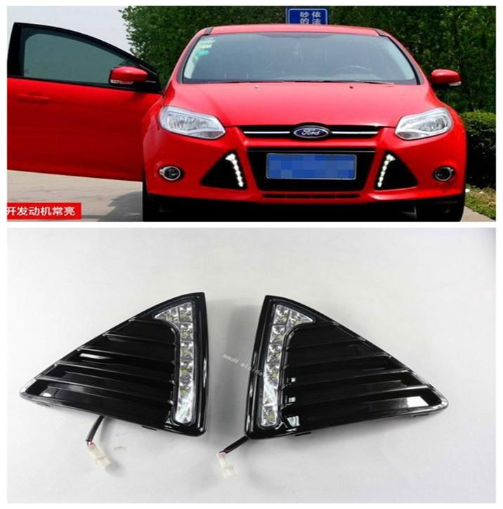 Led replace daytime running lights drl fit for ford focus 2011-2013