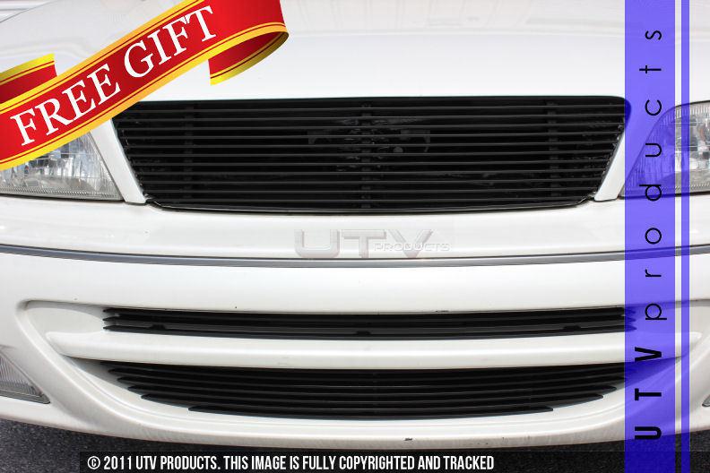 1996 -1999 infiniti i30 4dr upper & bumper 3pc black billet grille kit 96 97 98 