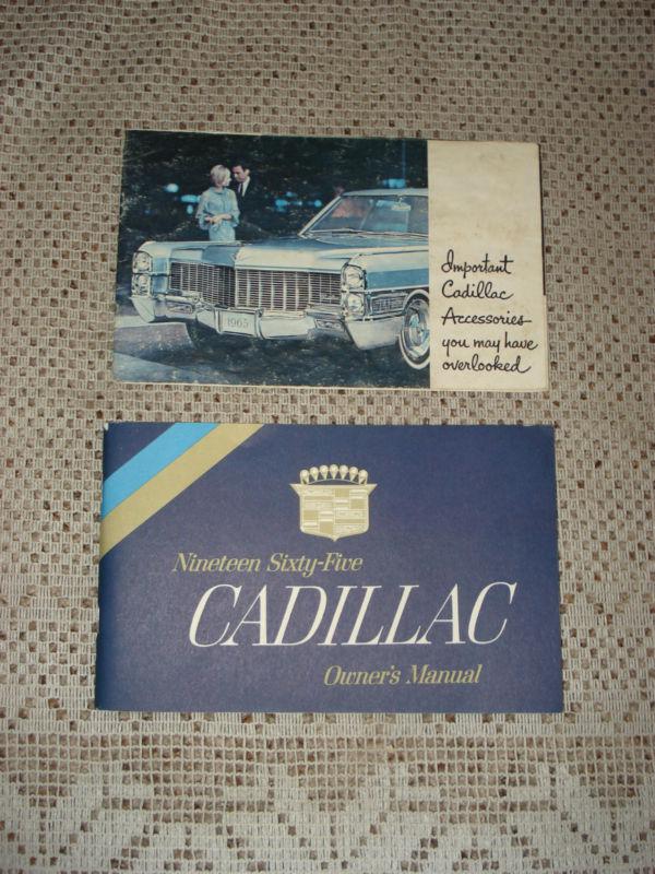 1965 cadillac owners manual set original glovebox books