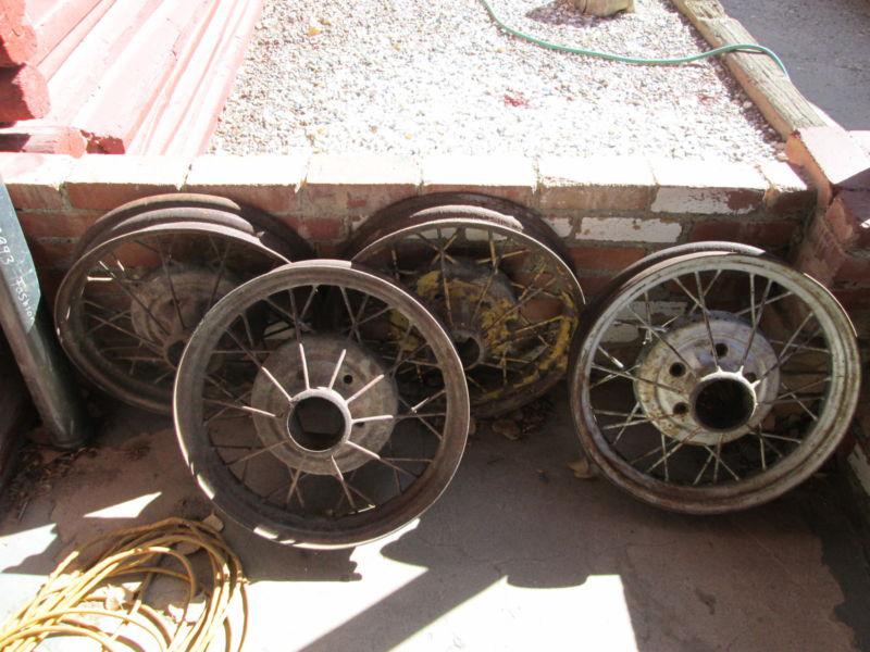 Model a style wheels,tires,hotrod,rat rod,street rod,wire wheels