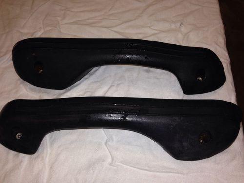 Datsun 240z arm rests lh & rh in black  used orig