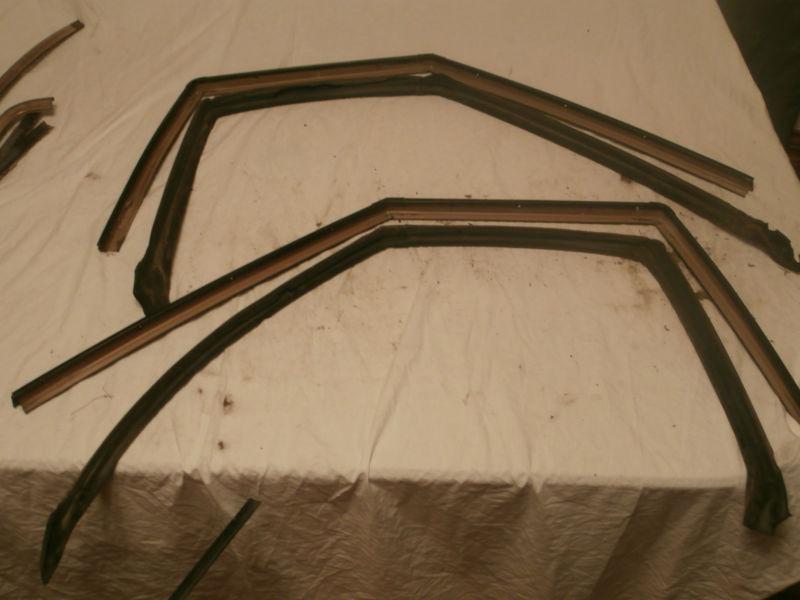 1982 dodge rampage window frames left and right track rail black