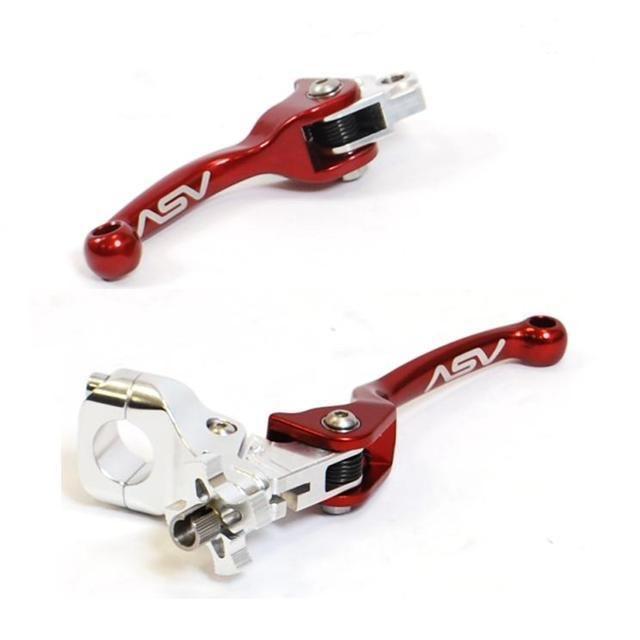 Kawasaki kx65 kx85 kx125 kx250 kx500 00-11 asv f3 forged brake clutch levers red