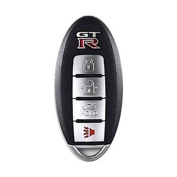 Nissan gtr 4 buttons remote key fob case shell with key blank