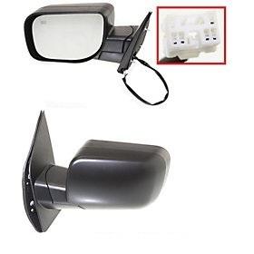 Textured power heated side view door mirror assembly pair set driver+passenger