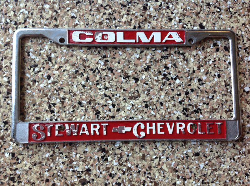 Vintage stewart colma chevrolet frame