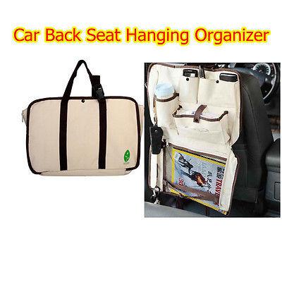 New car auto back seat hanging organizer collector storage multi-pocket hold bag