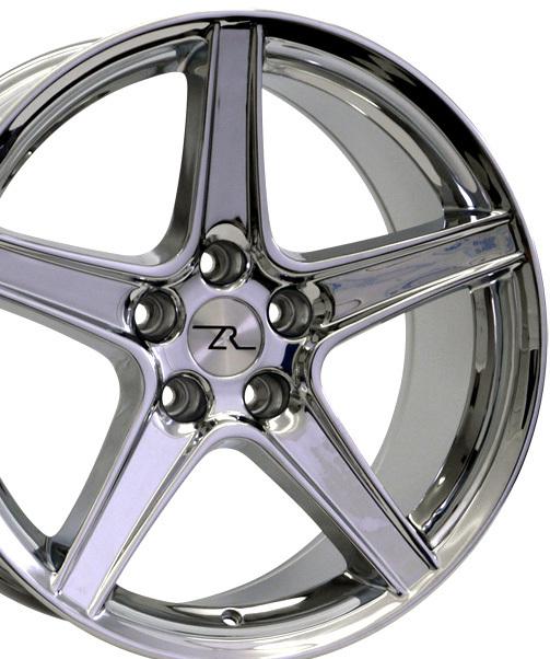 18 x9 inch chrome mustang ® wheels fit saleen 18" 2005+ rims