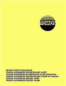 Tomos silver bullet & bullet moped parts manual 1981