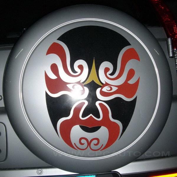 Car decal vinyl graphics sticker spare tire cover hood decals peking opera #54