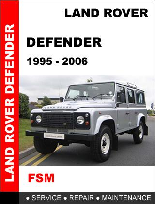 Land rover defender 1995 - 2006 factory oem service repair workshop shop manual